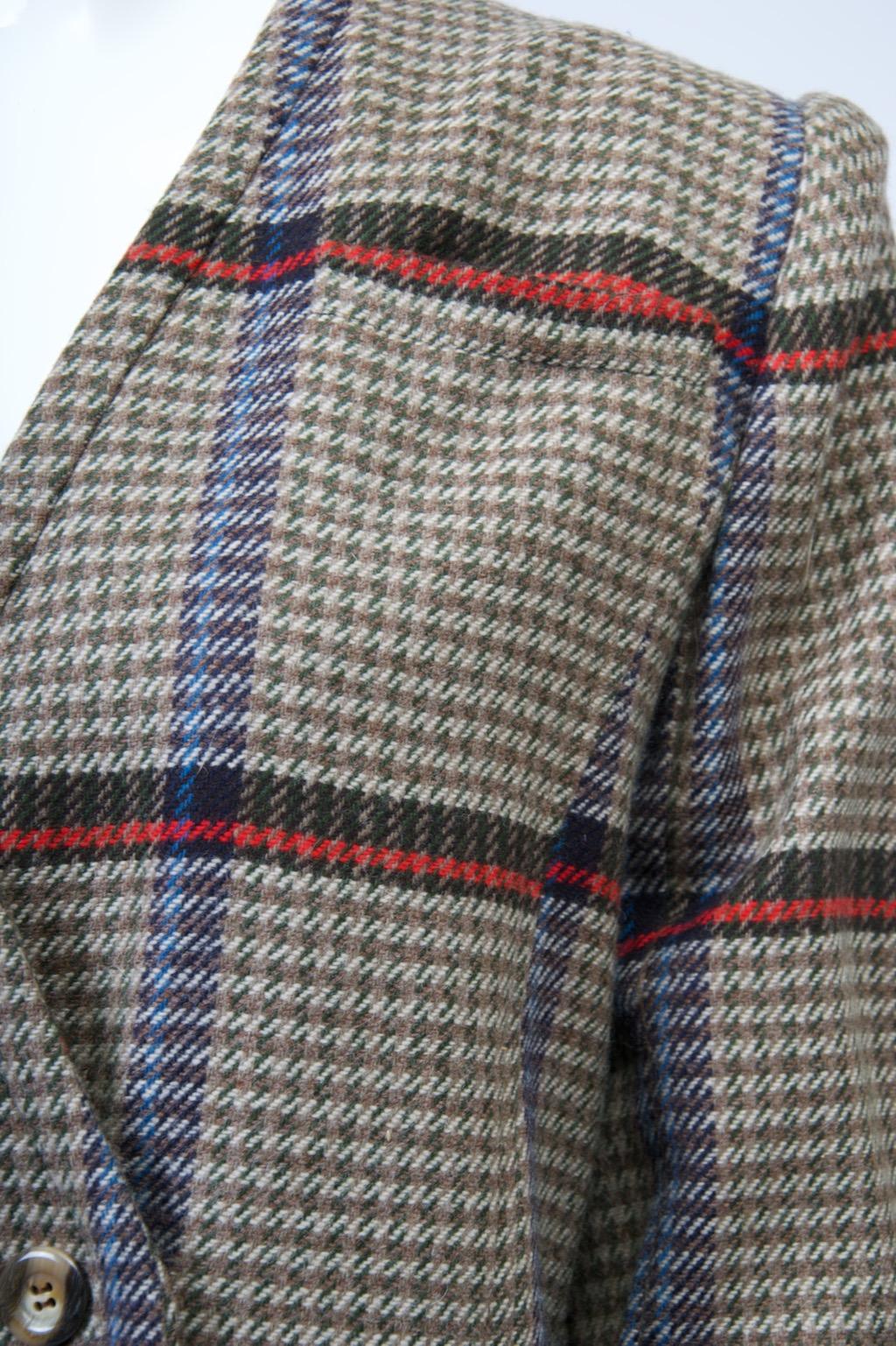 Valentino Plaid Jacket In Excellent Condition For Sale In Alford, MA