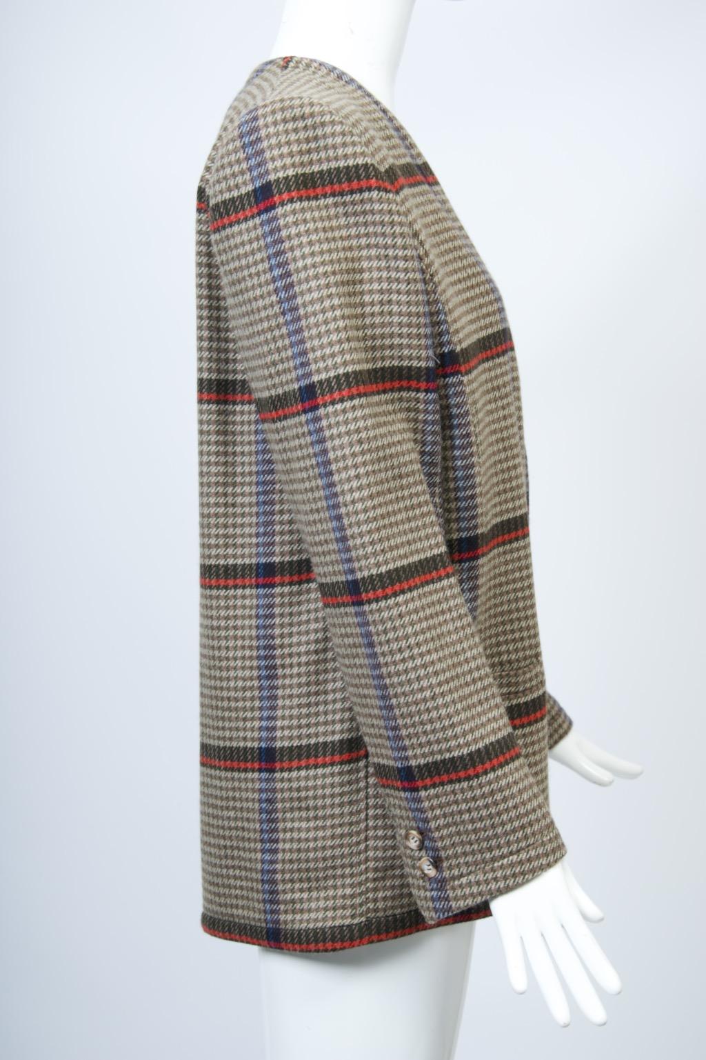 Women's Valentino Plaid Jacket For Sale