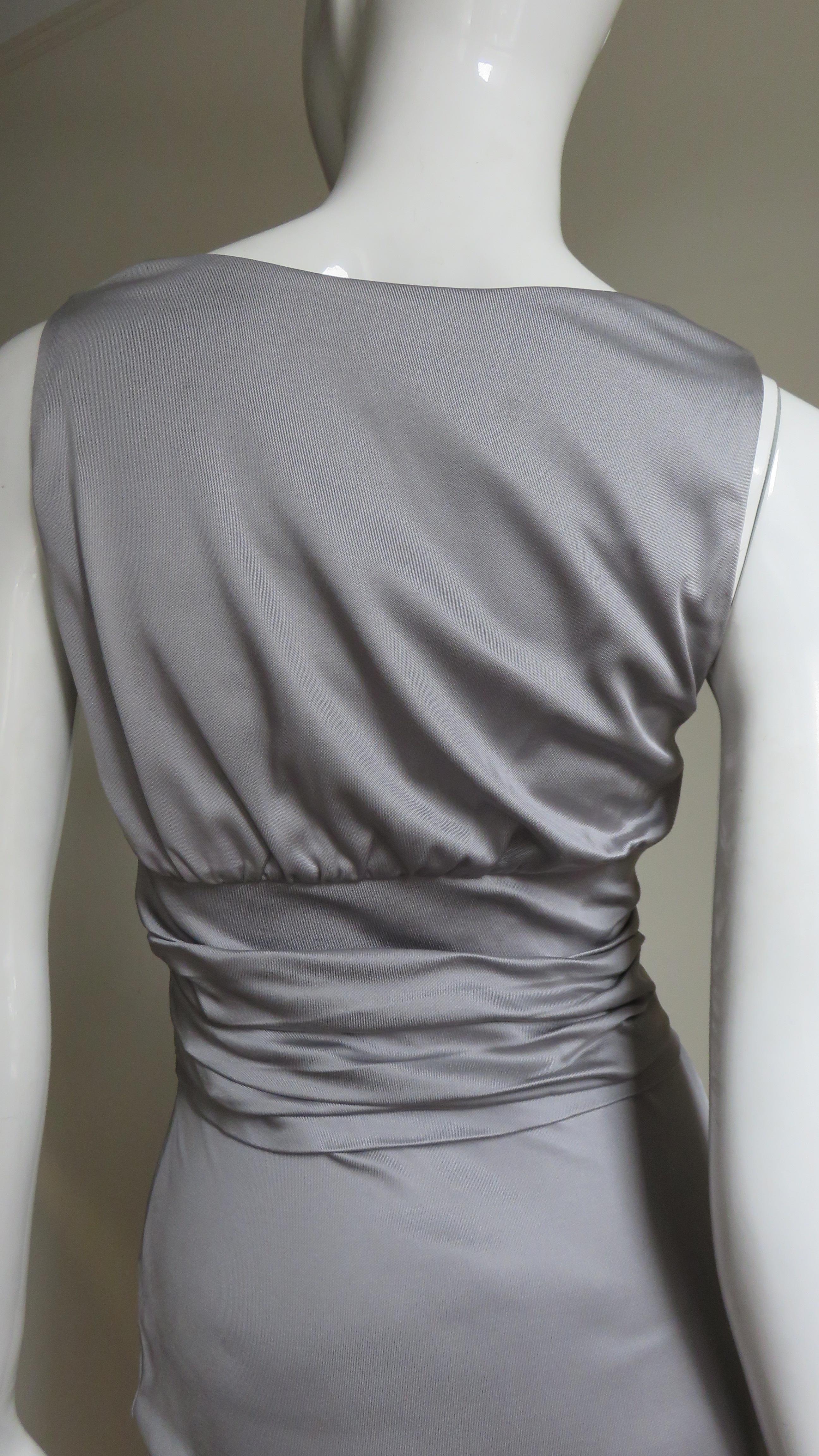 Valentino Silk Jersey Bodycon Dress For Sale 4