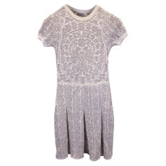 Robe plissée Valentino en coton blanc