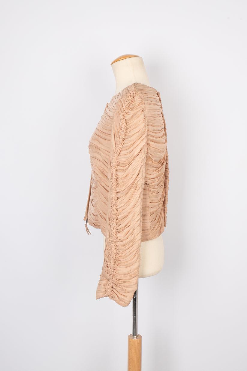 Women's Valentino Pleated Silk Jacket For Sale