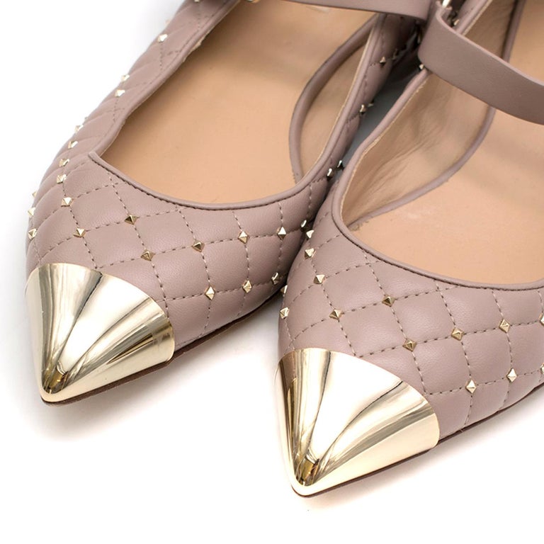 valentino flats poudre