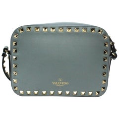 Valentino Powder Blue Smooth Leather Rockstud Bag