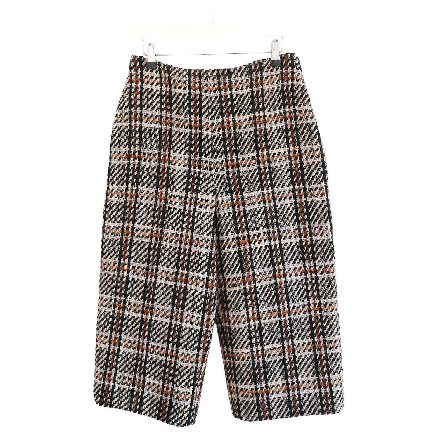 Valentino Pre-Fal 2014 Tweed Culottes Cropped Pants For Sale
