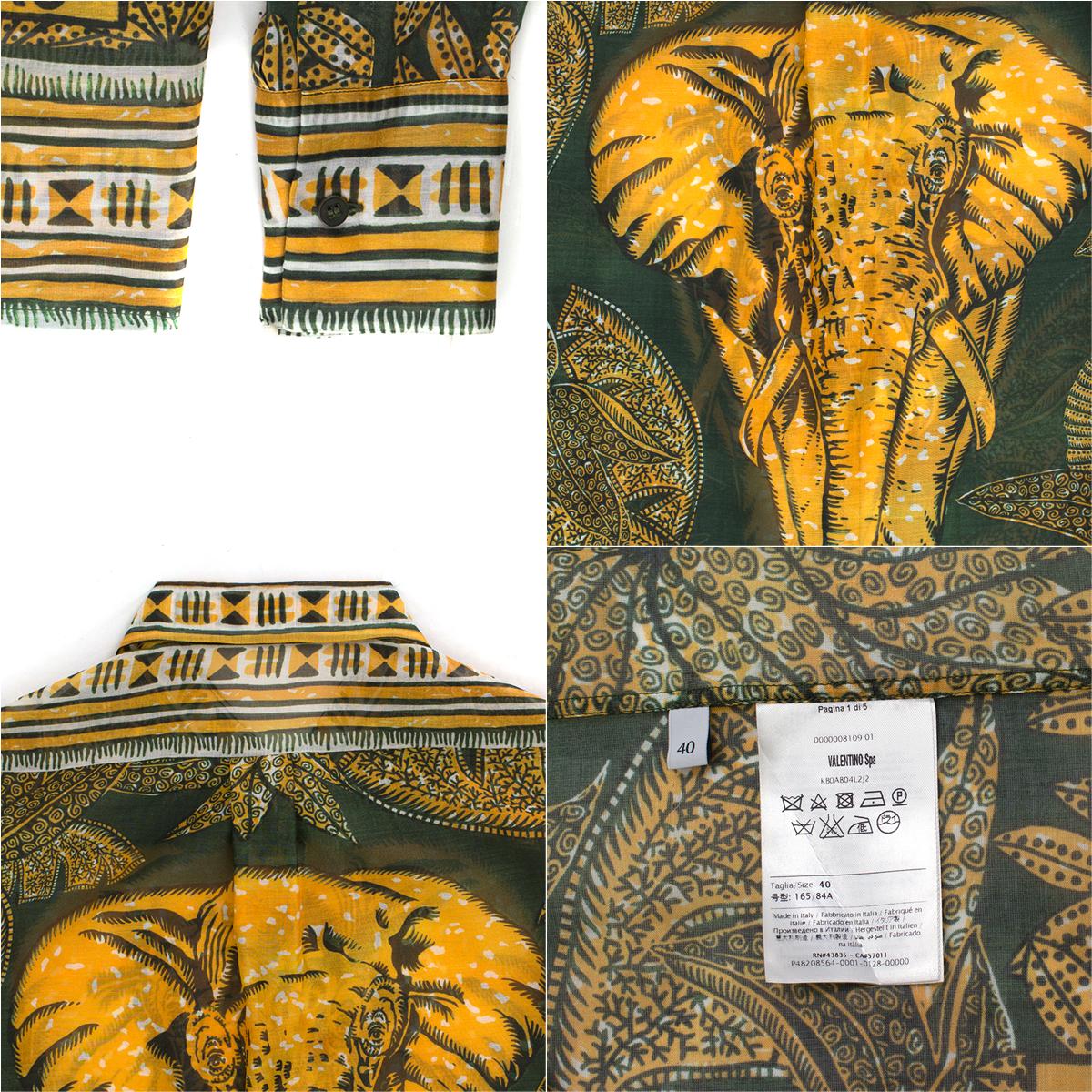 Valentino Printed Cotton Muslin shirt IT 40 4