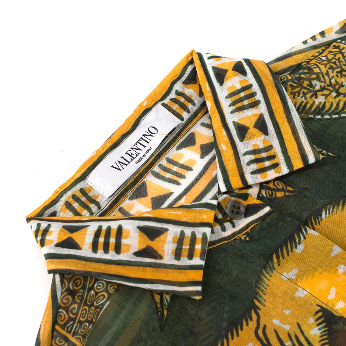 Valentino Printed Cotton Muslin shirt IT 40 In Excellent Condition In London, GB