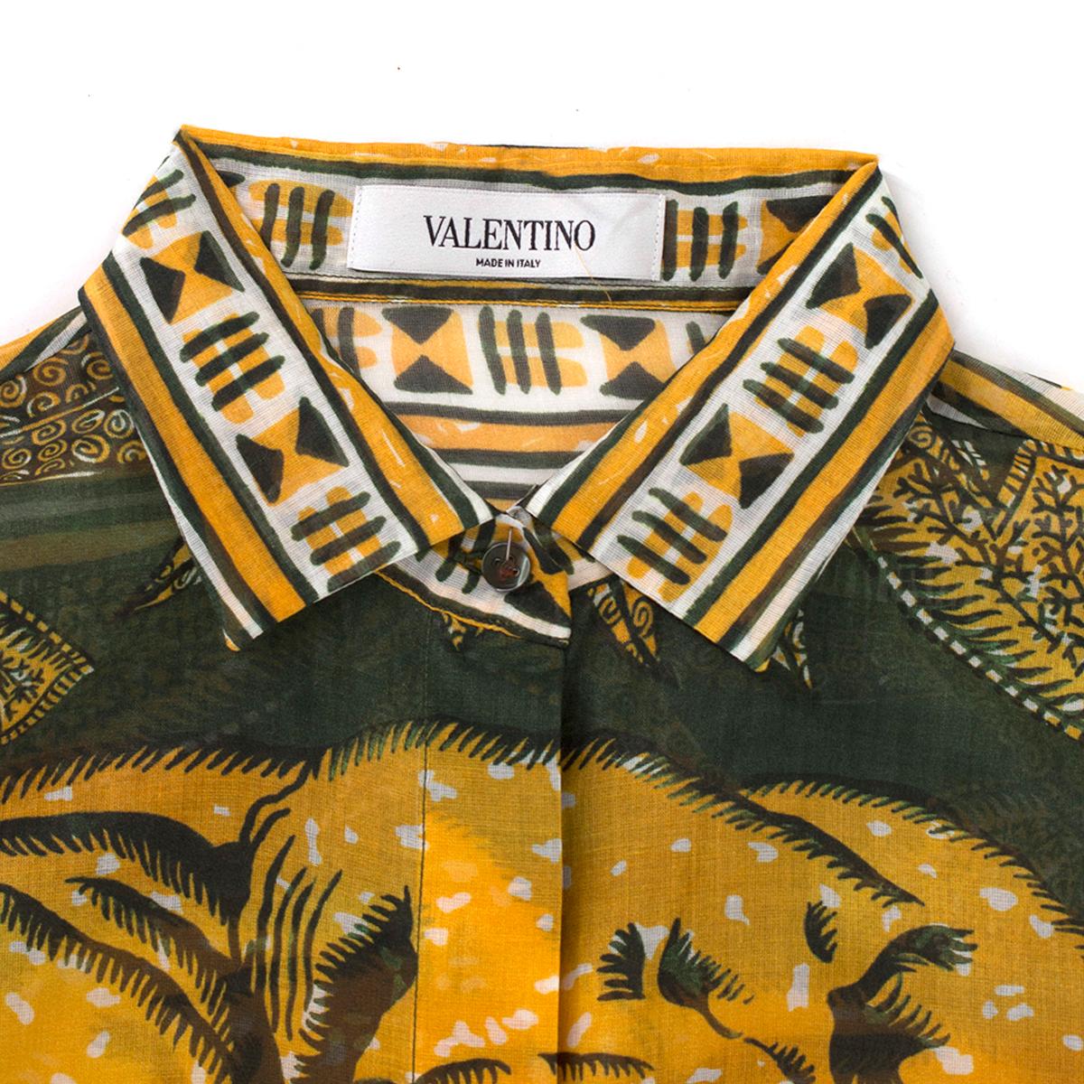 Valentino Printed Cotton Muslin shirt IT 40 2