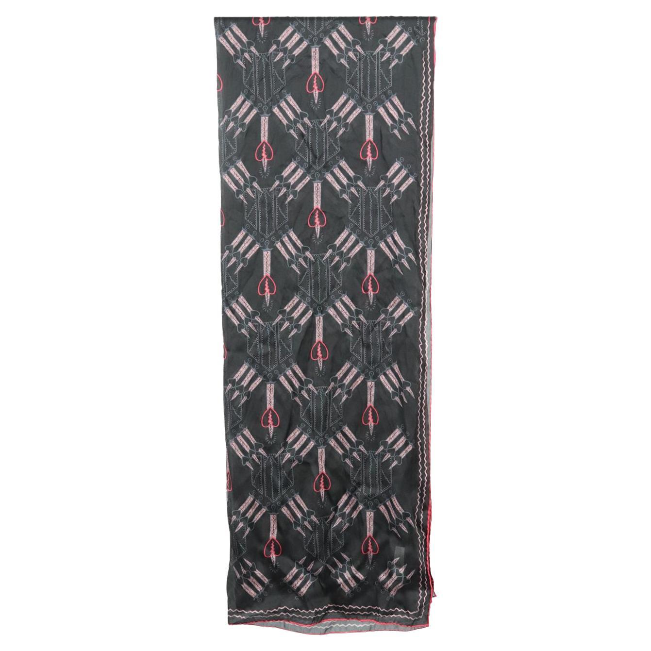 Valentino Printed Silk Chiffon Scarf