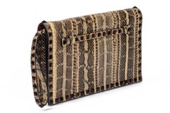 Valentino Python Rock Stud Clutch
