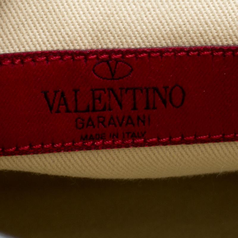 Valentino Red/Beige Leather Aphrodite Bow Bag 2