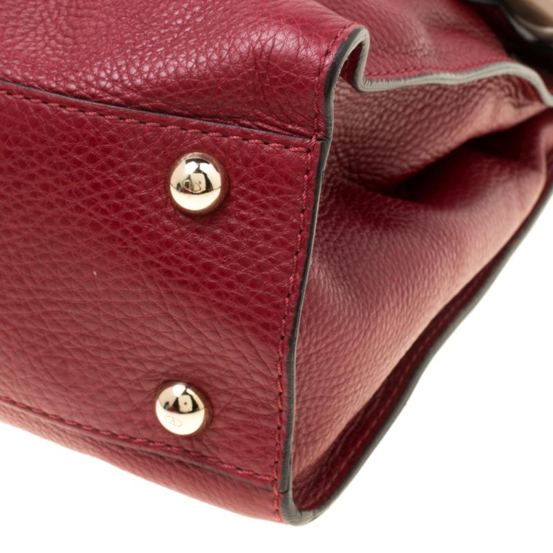 Women's Valentino Red/Beige Leather Aphrodite Bow Bag