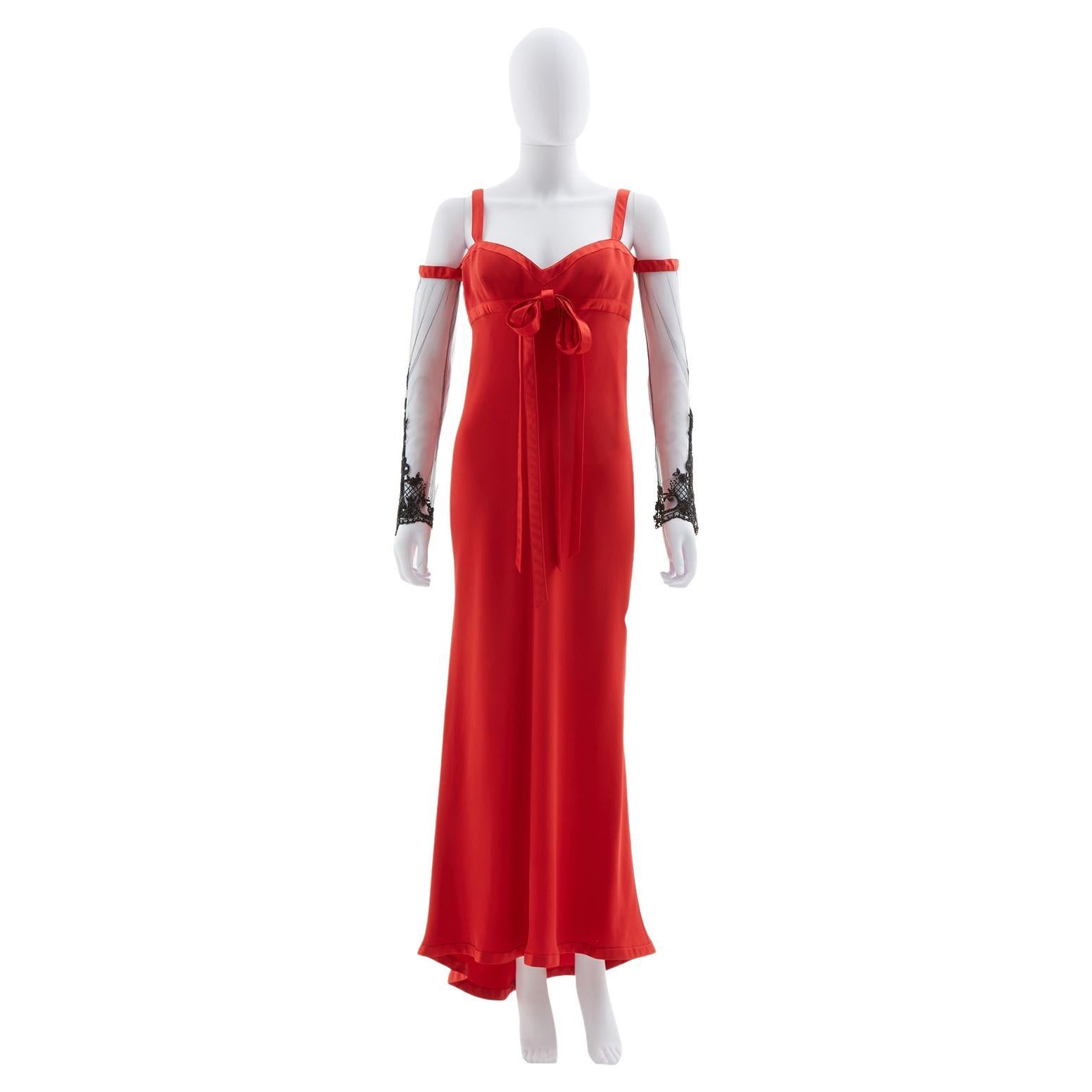 Red Off-the-shoulder caped silk-chiffon gown | Valentino Garavani | MATCHES  UK