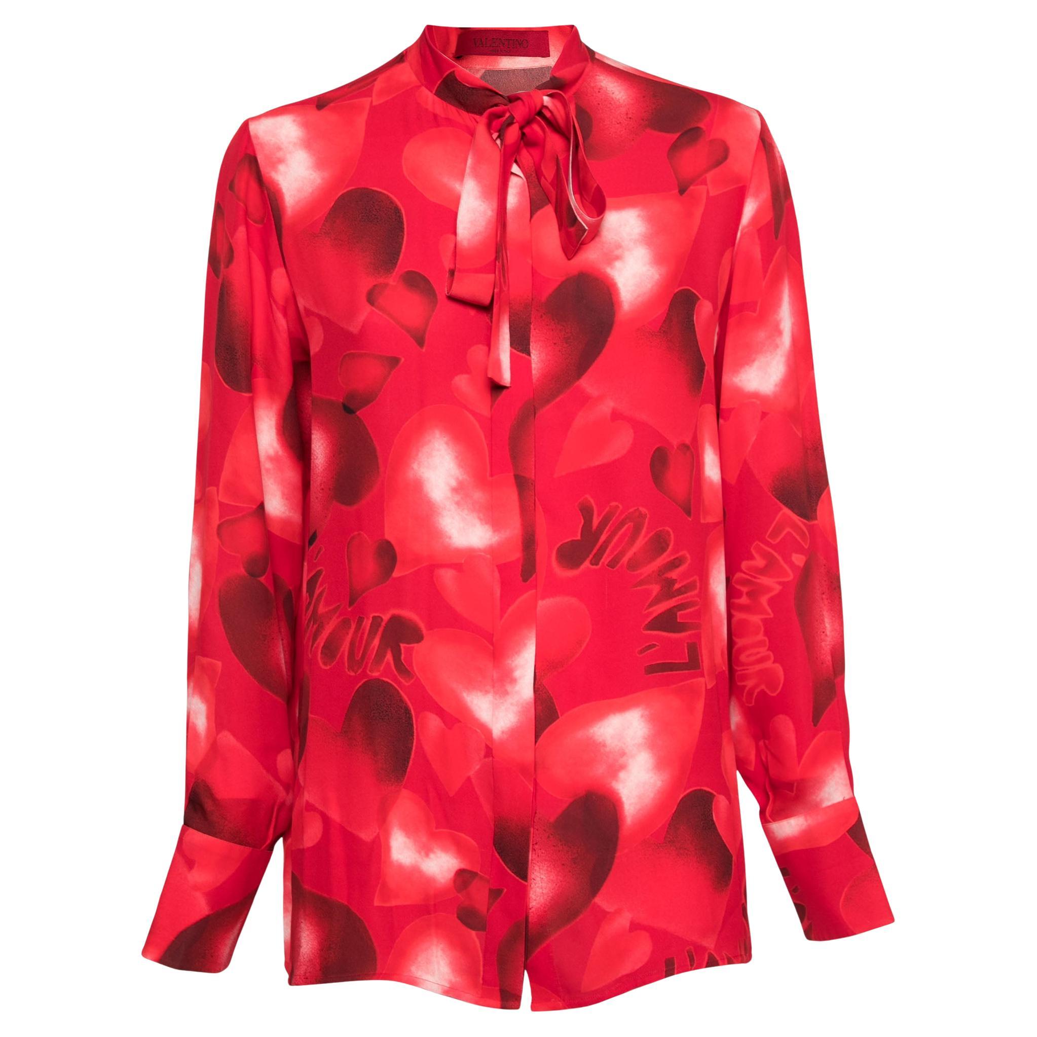 Valentino Silky Blazer Jacket with Ruffles For Sale at 1stDibs