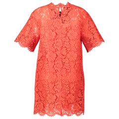 Valentino Red Lace Dress - Size 40