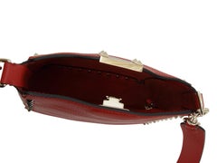 Valentino Red Leathe Mini Vitello Stampa Shoulder Bag