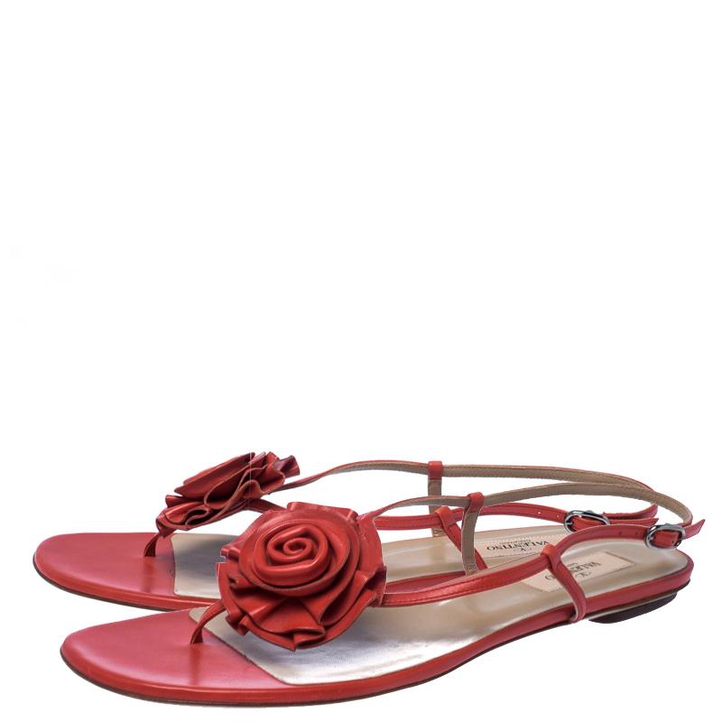 valentino flower sandals