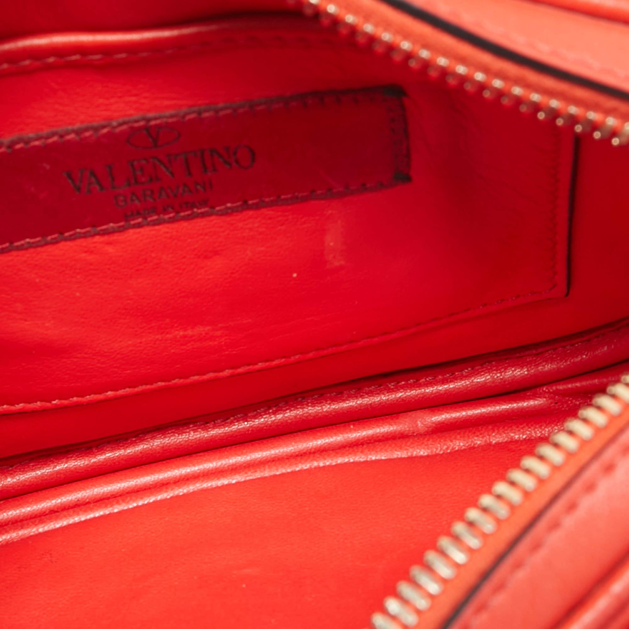 Valentino Red Leather Logo Go Crossbody Bag 4