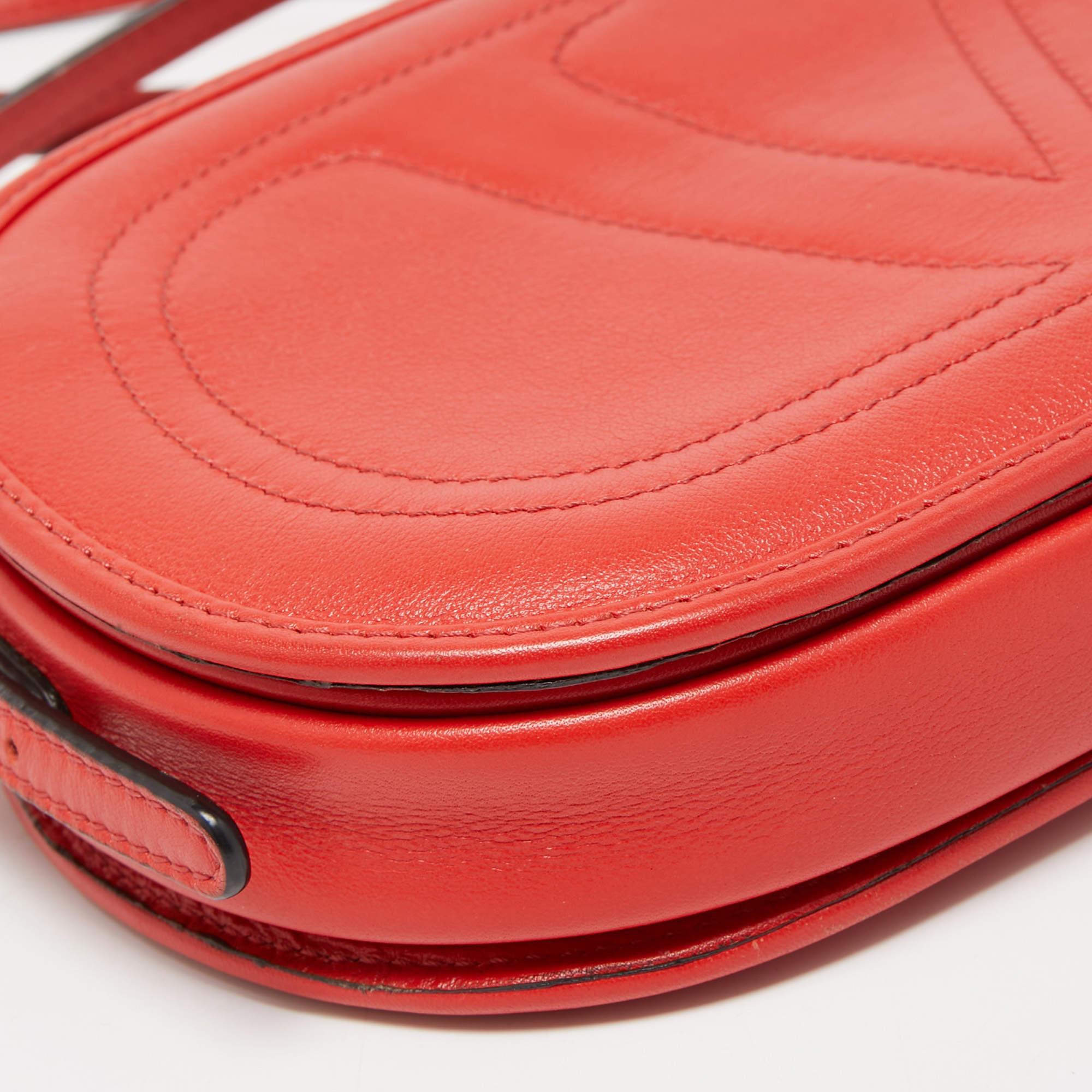 Women's Valentino Red Leather Logo Go Crossbody Bag