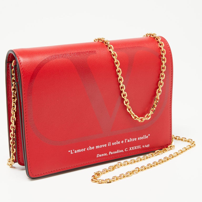Vintage Valentino Garavani red leather clutch shoulder bag with red fl –  eNdApPi ***where you can find your favorite designer  vintages..authentic, affordable, and lovable.
