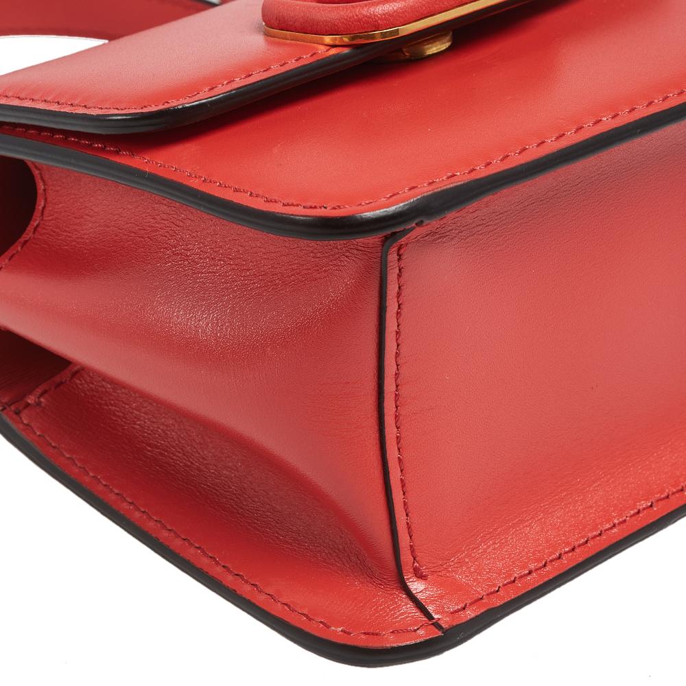 Valentino Red Leather Micro VSling Crossbody Bag 3