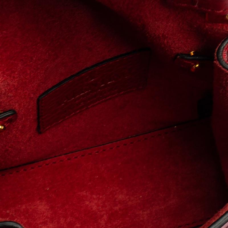 Valentino Red Leather Mini My Rockstud Top Handle Bag 5