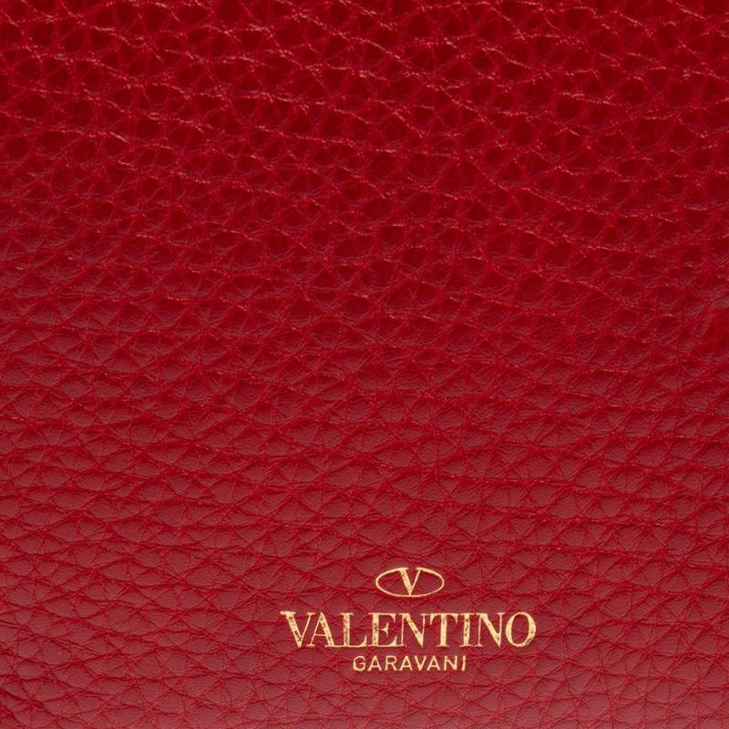 Valentino Red Leather Mini My Rockstud Top Handle Bag 6