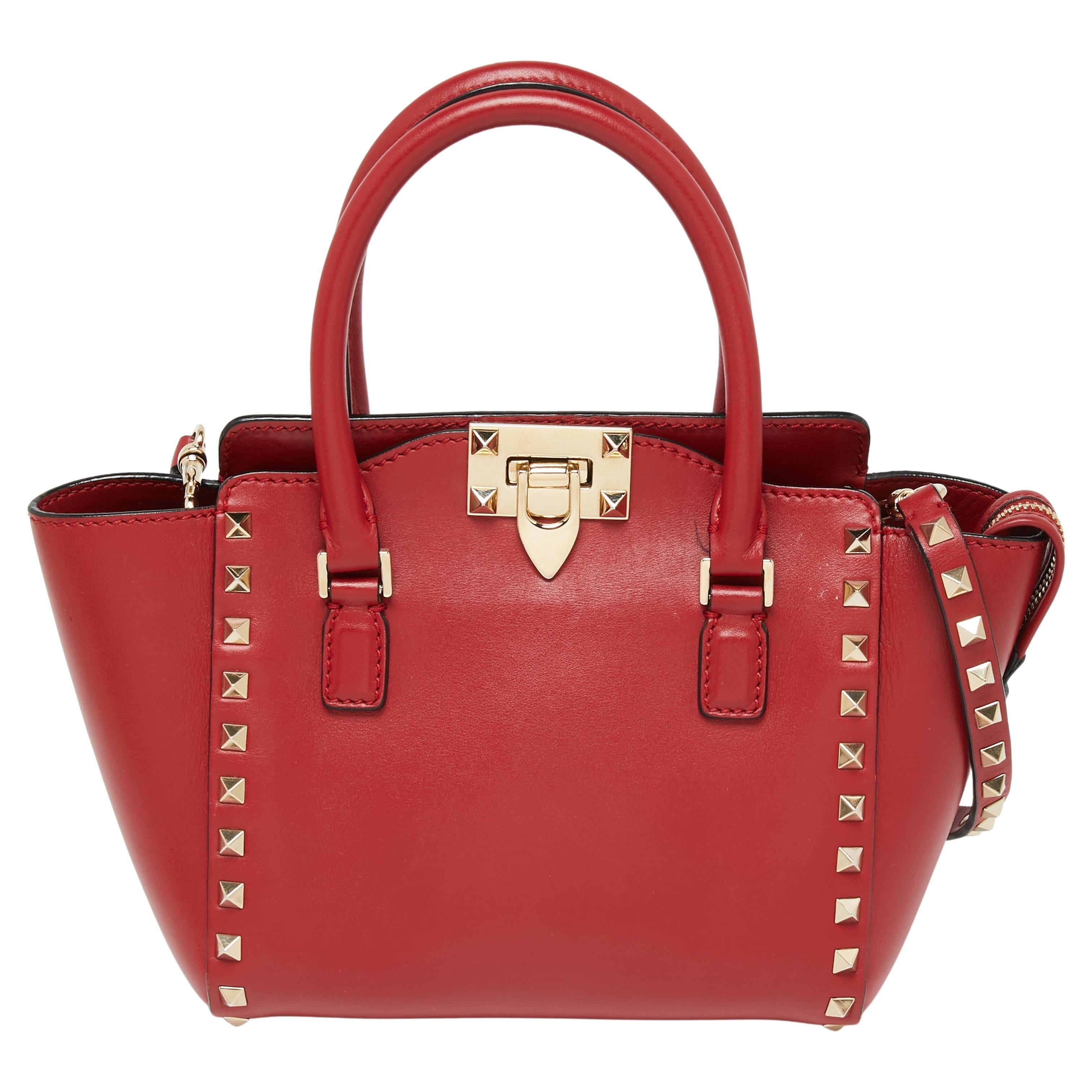 Valentino Rockstud Shopper Tote Leather Medium at 1stDibs