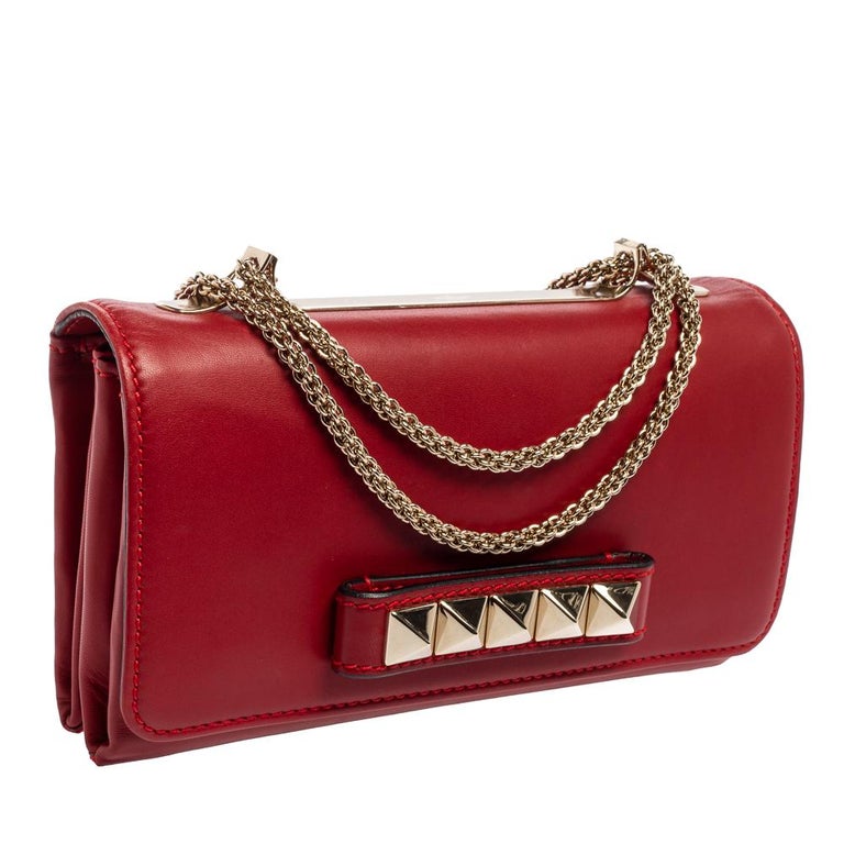Valentino Red Leather Va Va Voom Shoulder Bag at 1stDibs | red handbags, valentino red shoulder bag