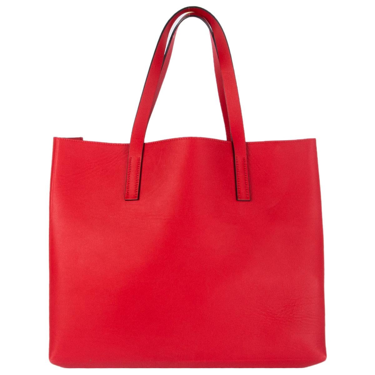 Rouge VALENTINO - Sac en cuir rouge VRING LARGE TOTE en vente