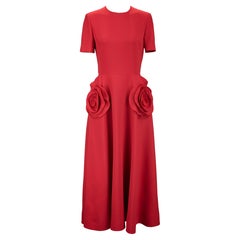 VALENTINO red midi dress VALENTINO red midi dress