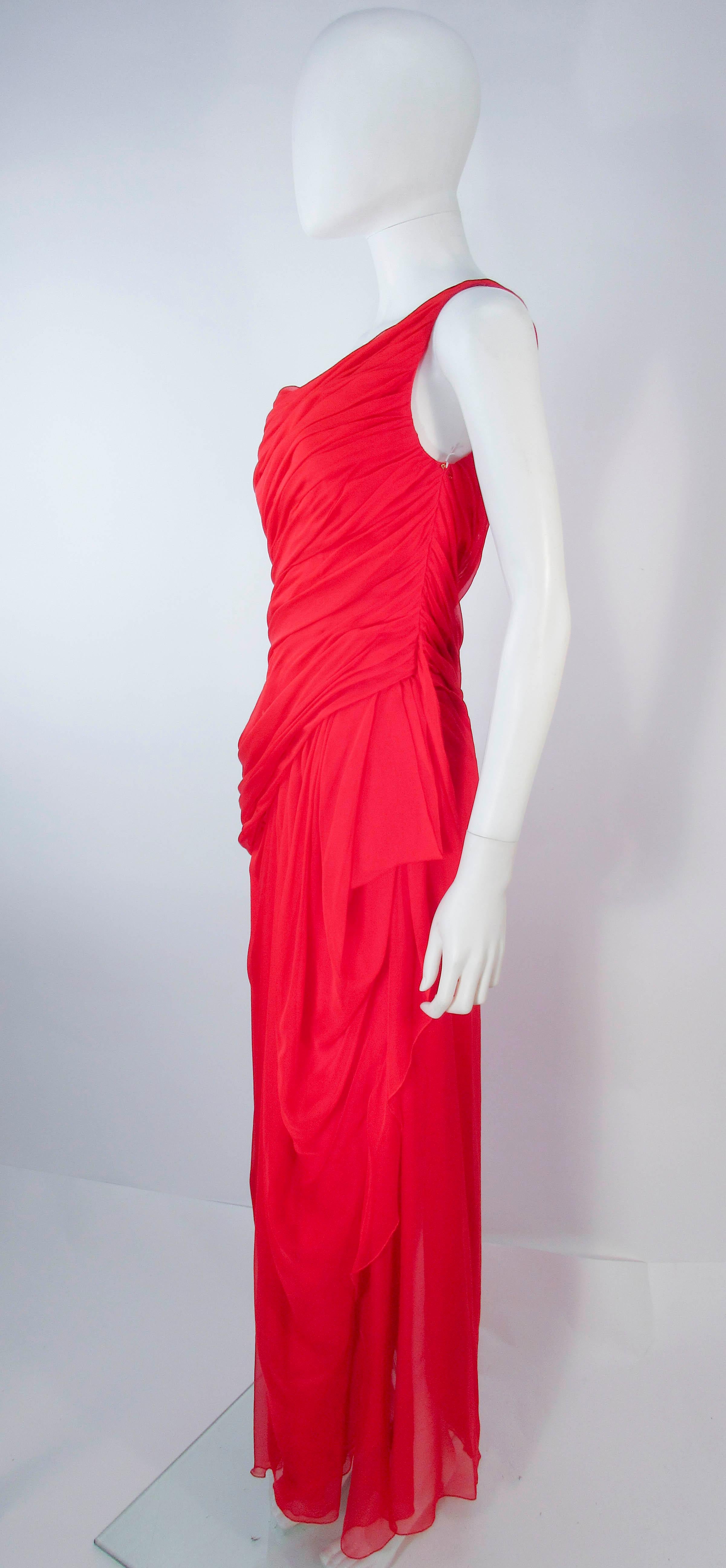 silk chiffon evening gowns