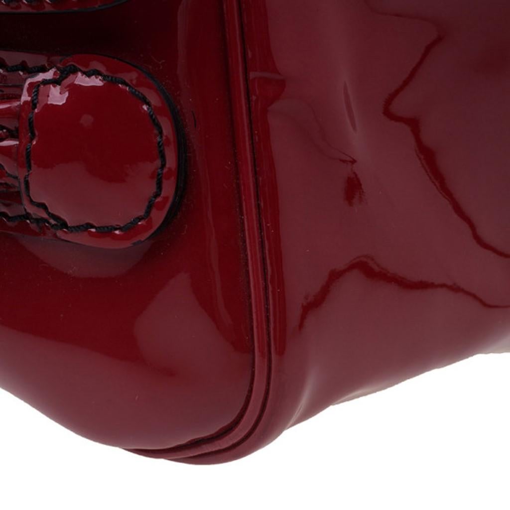 Valentino Red Patent Histoire Framed Bag 4