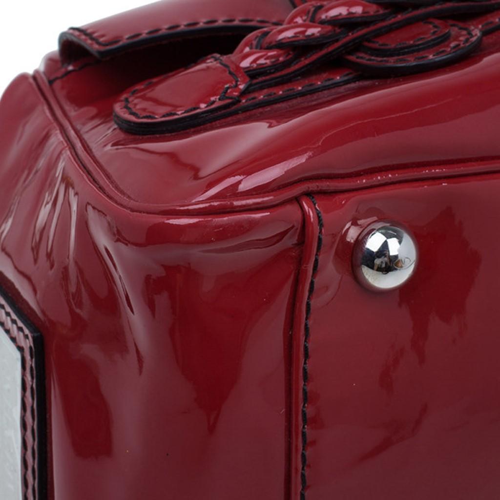Valentino Red Patent Histoire Framed Bag 5