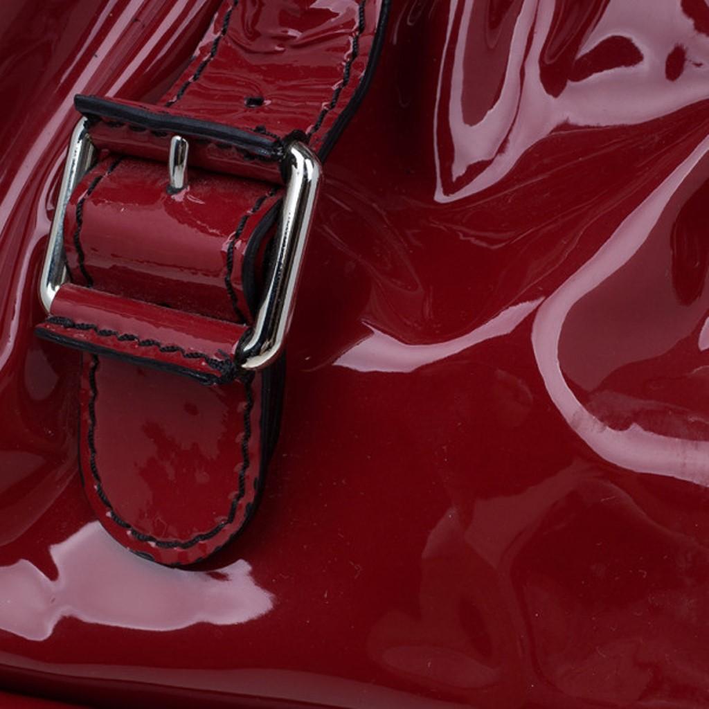 Women's Valentino Red Patent Histoire Framed Bag