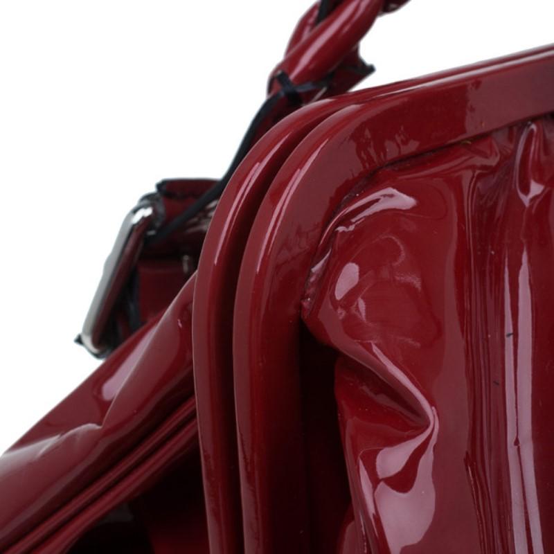 Valentino Red Patent Histoire Framed Bag 2