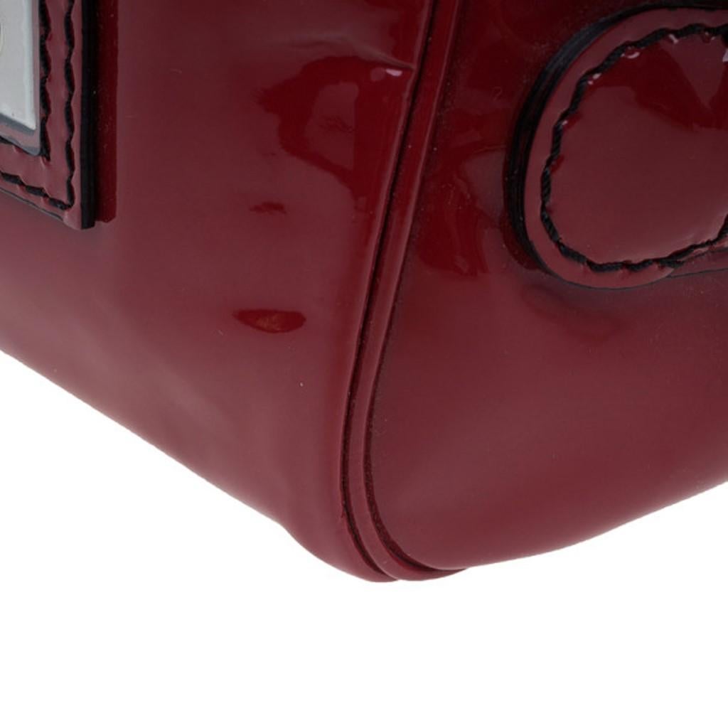 Valentino Red Patent Histoire Framed Bag 3