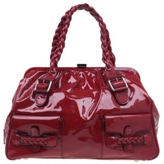 Valentino Red Patent Histoire Framed Bag