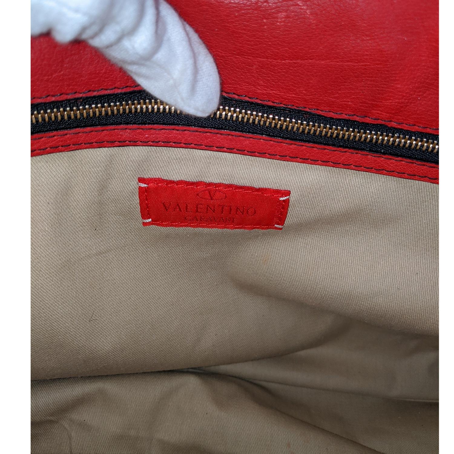 Valentino Rote Lackleder-Tasche Histoire 3