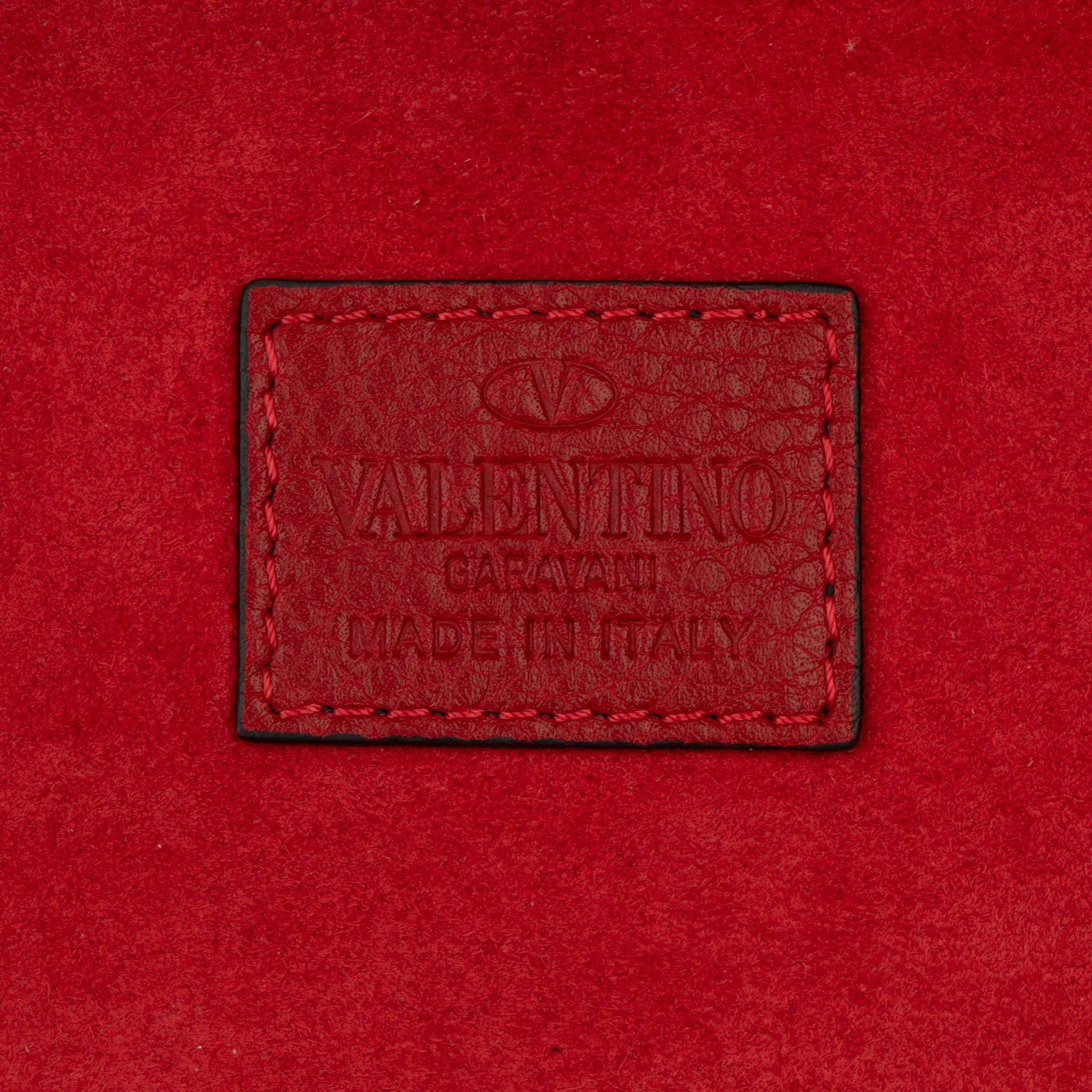 Bolso de piel Rockstud Rojo Valentino 3