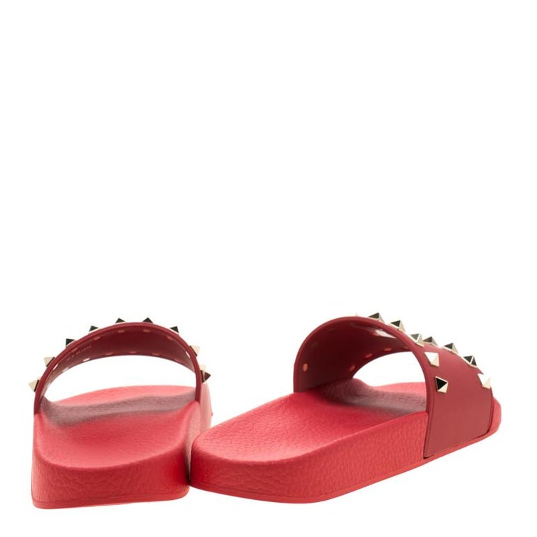 valentino rockstud slides sale