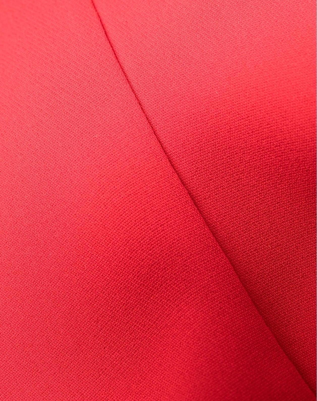 Valentino Rosso Seta Sera Kaftano Tunica Maxi Abito 42 in vendita 3