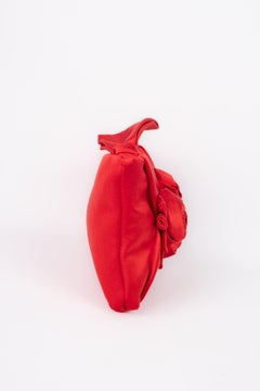 Valentino Red Silk Handbag
