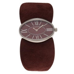 Valentino Red Stainless Steel and Leather Signature Women's Wristwatch 36MM