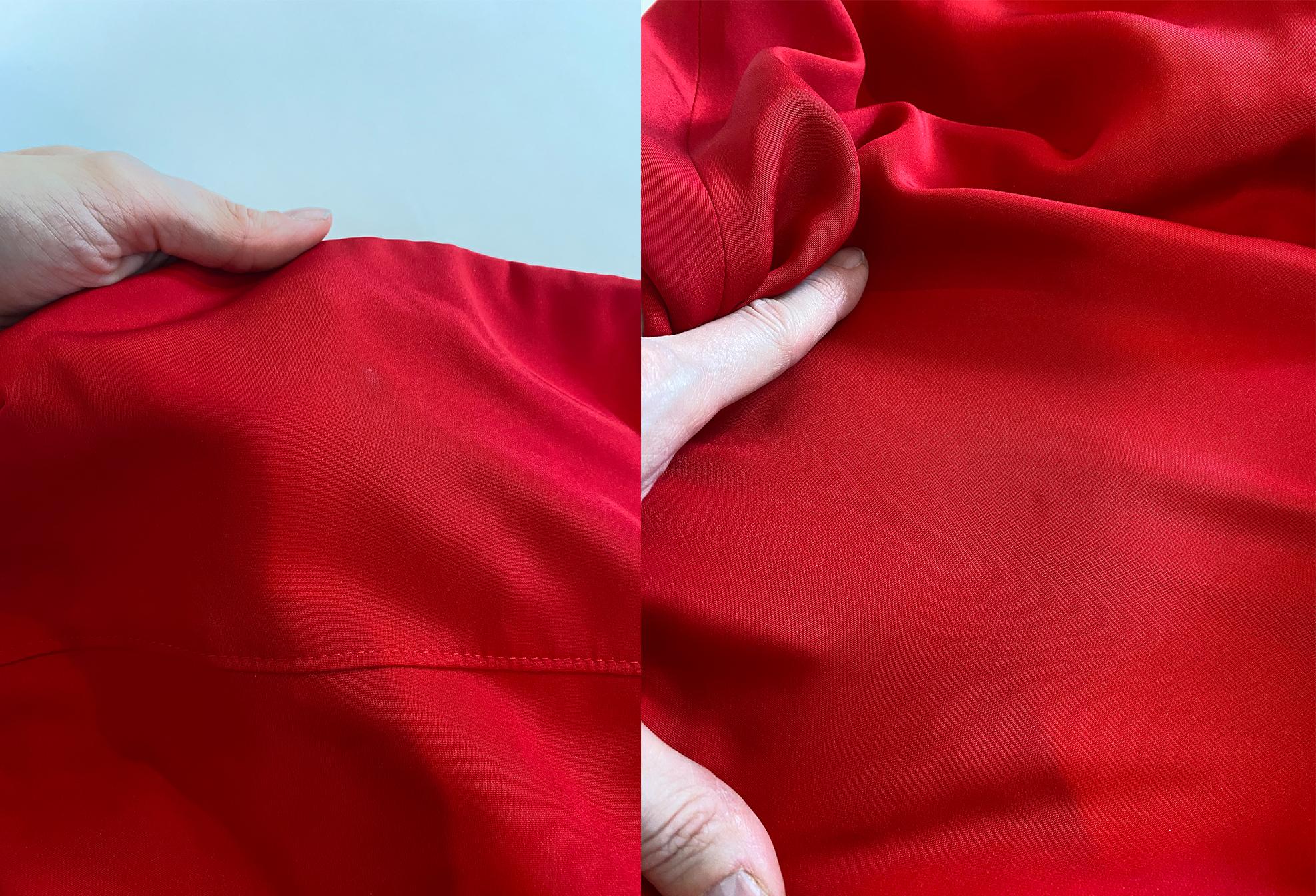 Valentino Red strapless bustier bow back silk long dress gown XS-S For Sale 15