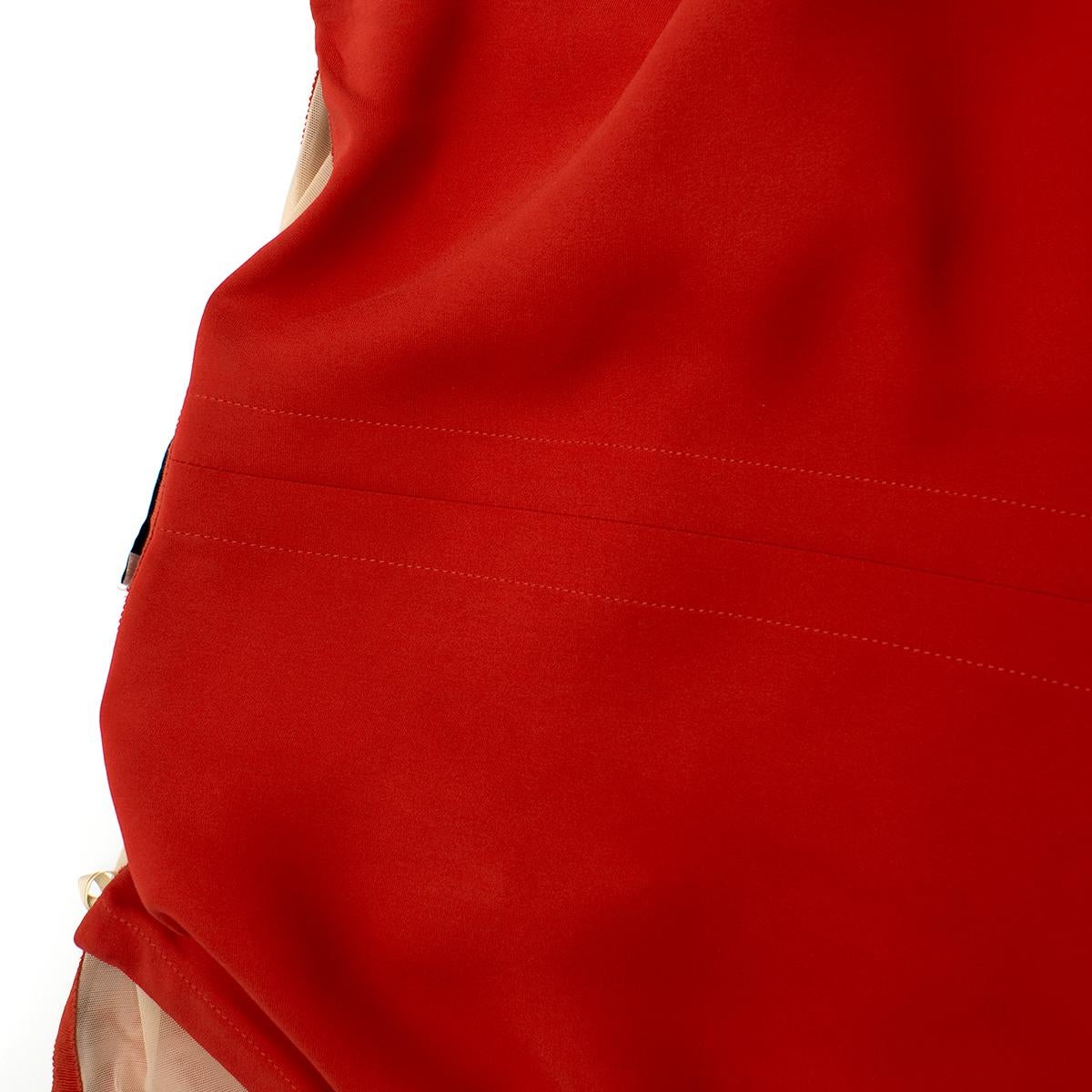 Valentino Red Strapless Silk Dress IT 44 6
