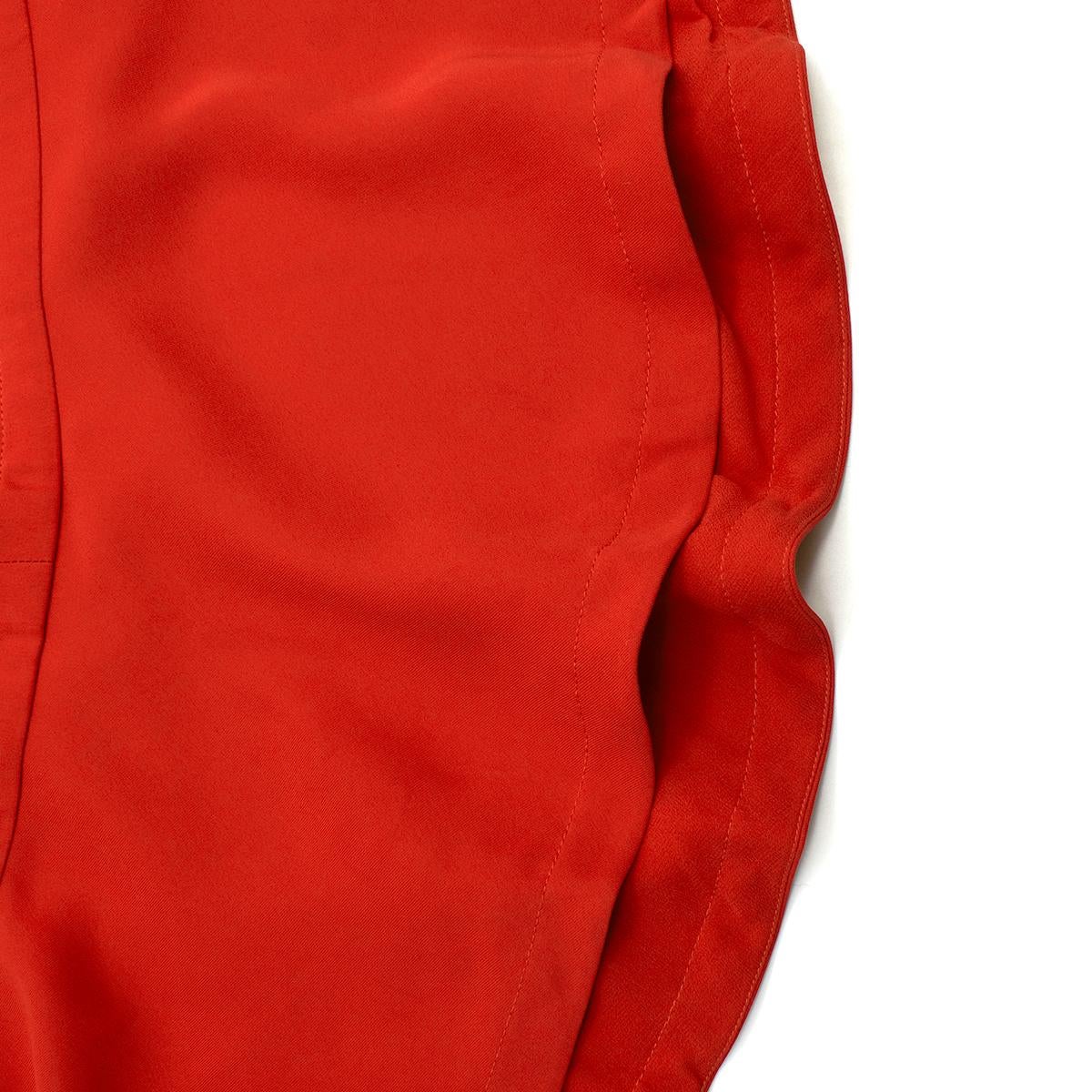 Valentino Red Strapless Silk Dress IT 44 5