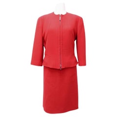 Valentino Red Tailored Skirt Suit Set - EU 44
