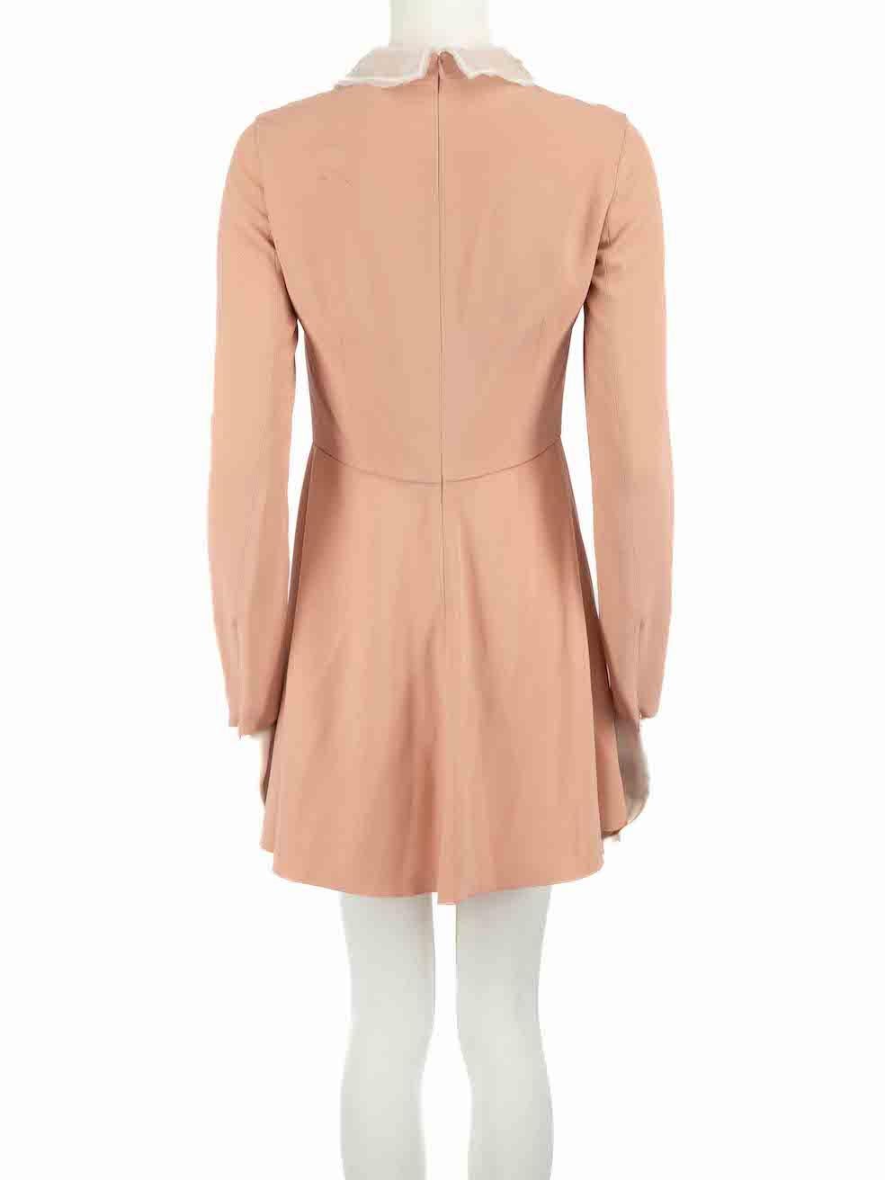 Valentino Red Valentino Pink Button Up Dress Size S In Good Condition For Sale In London, GB