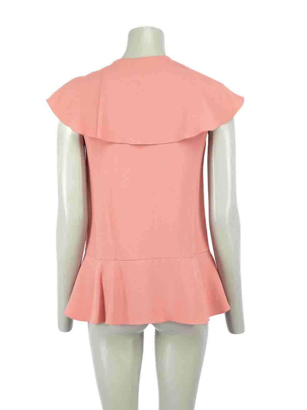 Valentino Red Valentino Pink Sleeveless Top Size S In Good Condition For Sale In London, GB