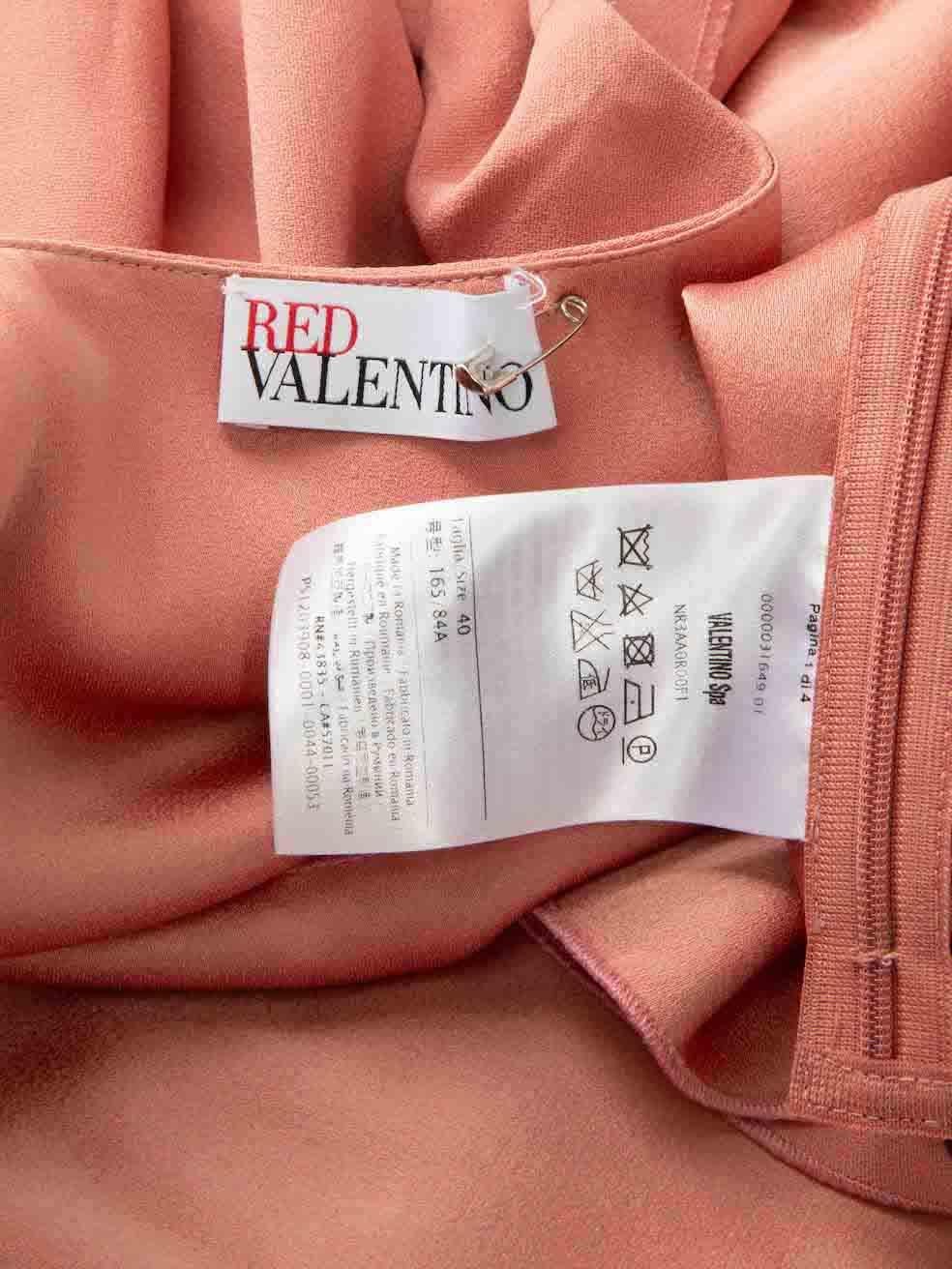 Valentino Rot Valentino Rosa Ärmelloses Top Größe S im Angebot 1